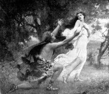 Pictures from the Royal Academy: Apollo and Daphne - Henrietta Rae (Mrs. E. Normand), 1895. Creator: George Meisenbach