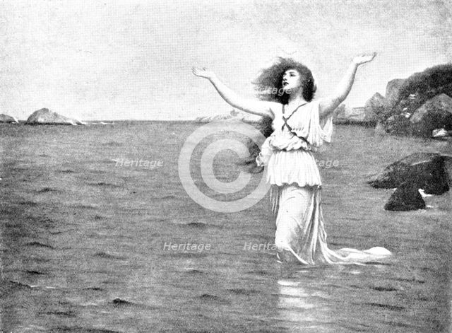 Pictures from the Royal Academy: Ariadne - P. H. Calderon, R.A., 1895. Creator: George Meisenbach.