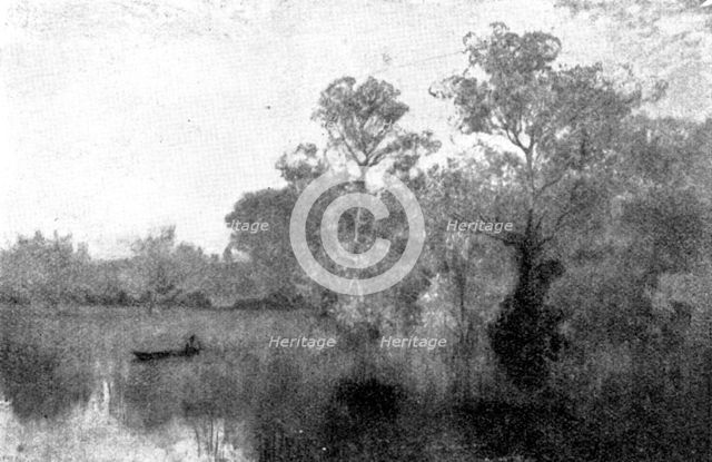 Pictures from the Royal Academy: Autumn Haze - A. East, 1895. Creator: George Meisenbach.