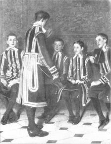 Pictures from the Royal Academy: "Children of the Chapel"...W. F. Yeames, R.A., 1898. Creator: Unknown