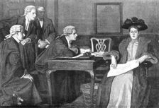 Pictures from the Royal Academy: Defendant and Counsel - W. F. Yeames, R.A., 1895. Creator: George Meisenbach