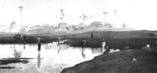 Pictures from the Royal Academy: ...Egyptian Village on the...Nile - Frederick Goodall, R.A., 1898. Creator: Unknown