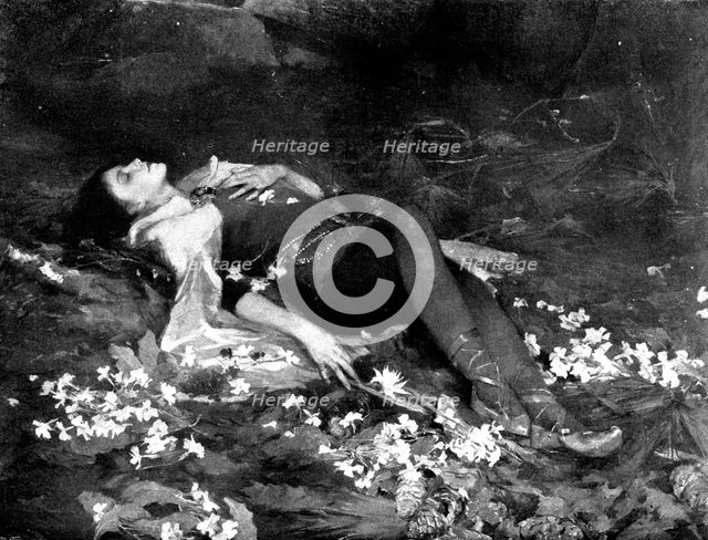 Pictures from the Royal Academy: Imogen - Elizabeth Forbes, 1898. Creator: Unknown.