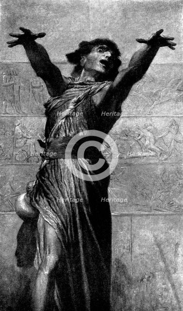 Pictures from the Royal Academy: Jonah - G. F. Watts, R.A., 1895. Creator: George Meisenbach.
