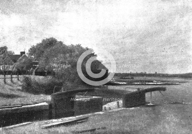 Pictures from the Royal Academy: Landscape: A Lock - R. Onslow Ford, 1898. Creator: Unknown.