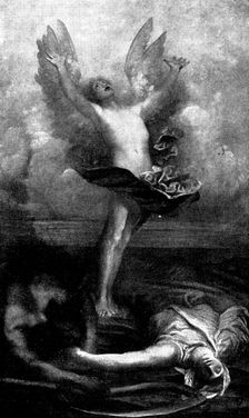 Pictures from the Royal Academy: Love Triumphant - G. F. Watts, R.A., 1898. Creator: Unknown