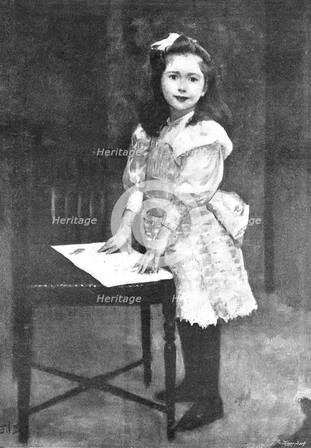Pictures from the Royal Academy: Miss Lucy Ingram - Solomon J. Solomon, 1895. Creator: George Meisenbach.