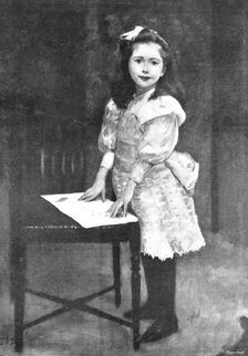 Pictures from the Royal Academy: Miss Lucy Ingram - Solomon J. Solomon, 1895. Creator: George Meisenbach
