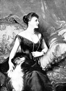 Pictures from the Royal Academy: Mrs. Arthur James - Luke Fildes, R.A., 1895. Creator: George Meisenbach