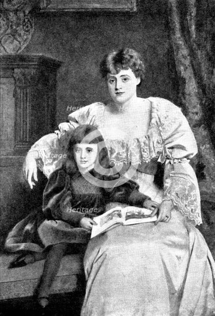 Pictures from the Royal Academy: Mrs. Gresham and Daughter - W. P. Frith, R.A., 1895. Creator: George Meisenbach.