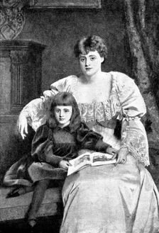 Pictures from the Royal Academy: Mrs. Gresham and Daughter - W. P. Frith, R.A., 1895. Creator: George Meisenbach