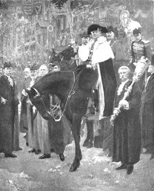 Pictures from the Royal Academy: On the Threshold of the City...Solomon J. Solomon, A.R.A., 1898. Creator: Unknown