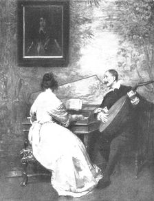 Pictures from the Royal Academy: "Phyllis Is My Only Joy" - Seymour Lucas, R.A., 1898. Creator: Unknown