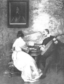 Pictures from the Royal Academy: "Phyllis Is My Only Joy" - Seymour Lucas, R.A., 1898. Creator: Unknown