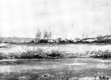 Pictures from the Royal Academy; Sunrise after Sharp Frost: Suffolk - G. H. Boughton, A.R.A., 1895. Creator: George Meisenbach