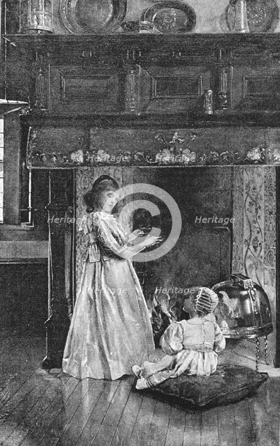 ''Pictures of the Year - IX. "Fireside Fancies", after Mrs L Alma-Tadema, RA, 1891. Creator: Unknown.