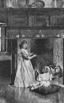 'Pictures of the Year - IX. "Fireside Fancies", after Mrs L Alma-Tadema, RA, 1891. Creator: Unknown