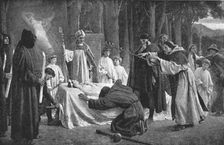 'Pictures of the Year IX; "The Redemption of Tannhauser" 1890. Creator: Unknown