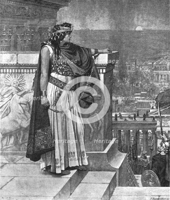 ''Pictures of the Year- VII, "Zenobia's last look at Palmyra"', 1888. Creator: Herbert Gustave Schmalz.
