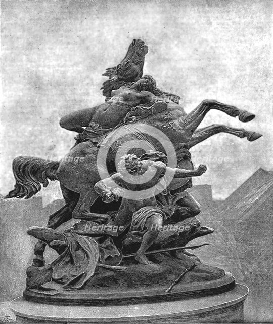 ''Pictures of the Year VIII, They bound me on…....', 1888. Creator: Charles Bennet Lawes.