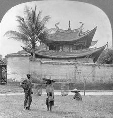Picturesque Chinese joss house, Bhamo, Burma, 1908. Artist: Stereo Travel Co