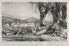 Picturesque and Romantic Journeys in Old France: Auvergne (vol. II), Gorge of Royat, Plate 79 , 1830 Creator: Eugène Isabey (French, 1803-1886)