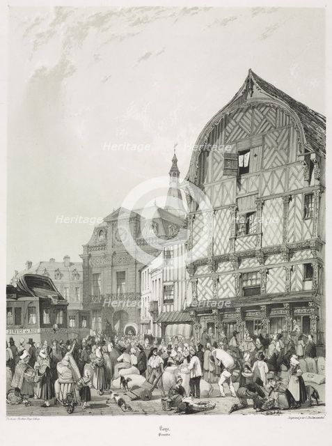 Picturesque and Romantic Journeys in Old France, Picardie (Vol. 2)…, 1840. Creator: Thomas Shotter Boys (British, 1803-1874); C. Hullmandel.