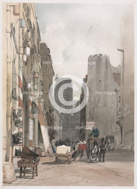 Picturesque Architecture in Paris, Ghent, Antwerp, Rouen: Nôtre Dame, Paris, 1839. Creator: Thomas Shotter Boys (British, 1803-1874).