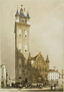 Picturesque Architecture in Paris, Ghent, Antwerp, Touen, etc., 1839. Creator: Thomas Shotter Boys
