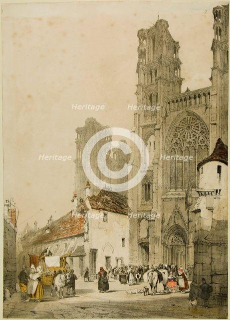 Picturesque Architecture in Paris, Ghent, Antwerp, Touen, etc., 1839. Creator: Thomas Shotter Boys.