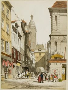 Picturesque Architecture in Paris, Ghent, Antwerp, Touen, etc., 1839. Creator: Thomas Shotter Boys