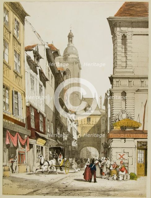 Picturesque Architecture in Paris, Ghent, Antwerp, Touen, etc., 1839. Creator: Thomas Shotter Boys.