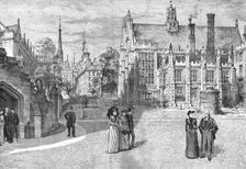 'Picturesque London -- The Middle Temple Hall and Gardens 1890. Creators: HW Brewer, Edward Killingworth Johnson