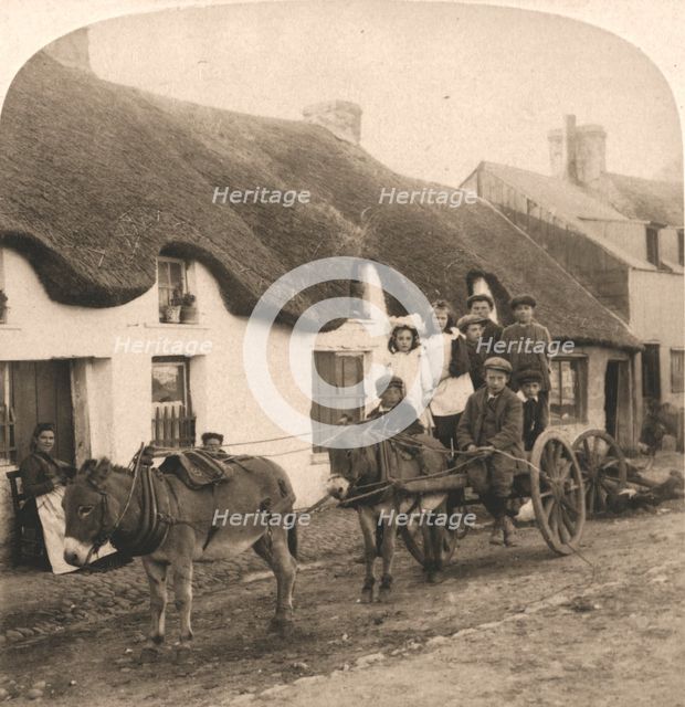 'Picturesque Life and Customs of an Irish Village, Ireland', 1901.  Creator: Works and Sun Sculpture Studios.