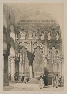 Picturesque Sketches in Spain: The Mosque, Cordova, 1837. Creator: Thomas Shotter Boys (British, 1803-1874); Hodgson & Graves, 6, Pall Mall, London