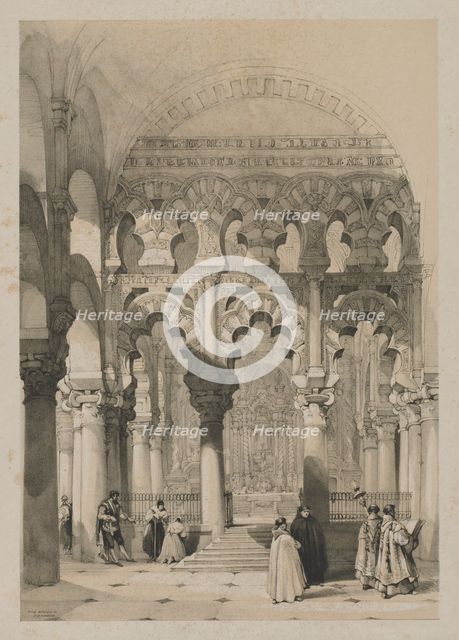 Picturesque Sketches in Spain: The Mosque, Cordova, 1837. Creator: Thomas Shotter Boys (British, 1803-1874); Hodgson & Graves, 6, Pall Mall, London.