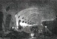 Picturesque Sketches of London - the Adelphi "Dry Arches", 1850. Creator: Unknown