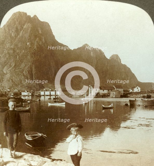 'Picturesque Svolvaer, a far north fishing station, Lofoten Islands, N. Norway', c1905. Creator: Unknown.