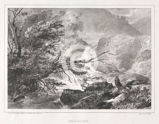 Picturesque Views of Scotland: Brackline, 1826. Creator: Richard Parkes Bonington (British, 1802-1828).