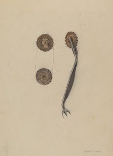 Pie Crust Crimper, c. 1937. Creator: Samuel O. Klein