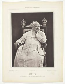 Pie IX, c. 1876. Creator: Ludovico Tuminello