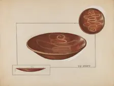 Pie Plate, 1935/1942. Creator: Jules Lefevere