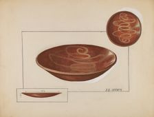 Pie Plate, 1935/1942. Creator: Jules Lefevere