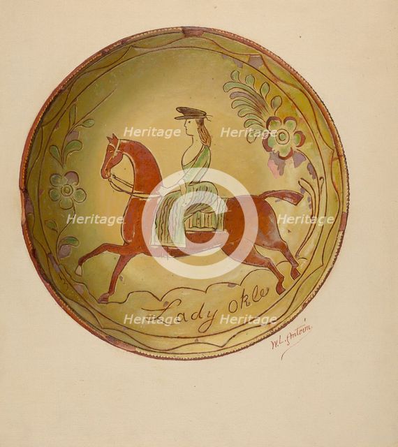 Pie Plate, 1935/1942. Creator: William L Antrim.