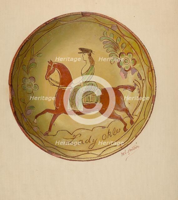 Pie Plate, 1935/1942. Creator: William L Antrim.