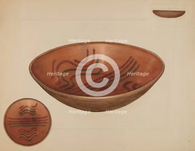 Pie Plate, 1936. Creator: Agnes Karlin.