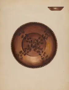 Pie Plate, 1936. Creator: Anna Aloisi