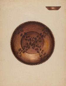 Pie Plate, 1936. Creator: Anna Aloisi