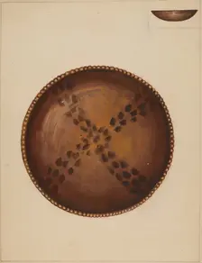 Pie Plate, 1936. Creator: Mina Lowry