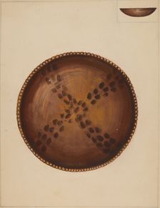 Pie Plate, 1936. Creator: Mina Lowry